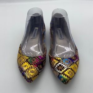 Steve Madden colorful/ metallic flats